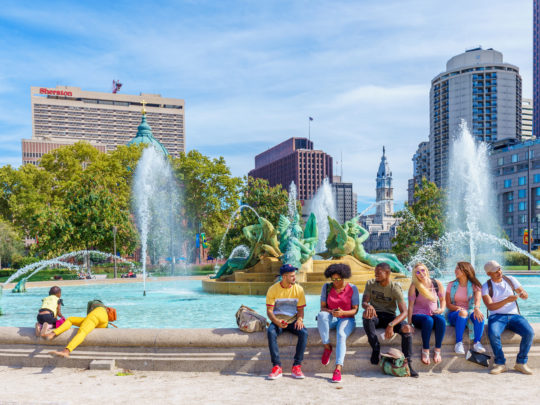 Swann Memorial Fountain in Center City